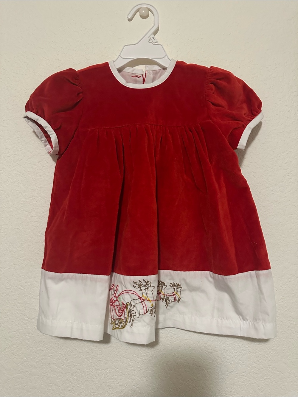 Christian Elizabeth &co Red Velvet Holiday Dress for Girls size 2T